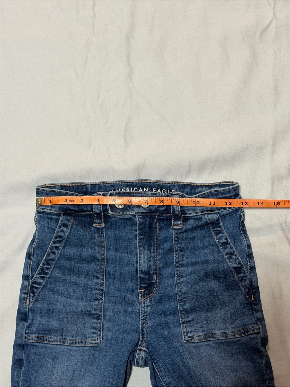 American Eagle Outfitters Super High Rise Medium Vintage Flare Jeans Size 2 - Picture 10 of 13